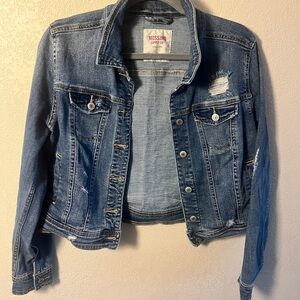 Mossimo Supply Co. Distressed Blue Jean Jacket